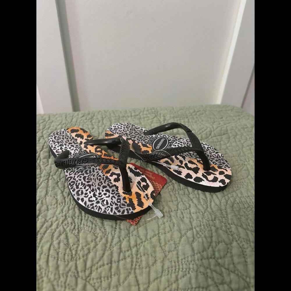 Havaianas Leopard Print Flip Flops - Stylish Comfort for Summer